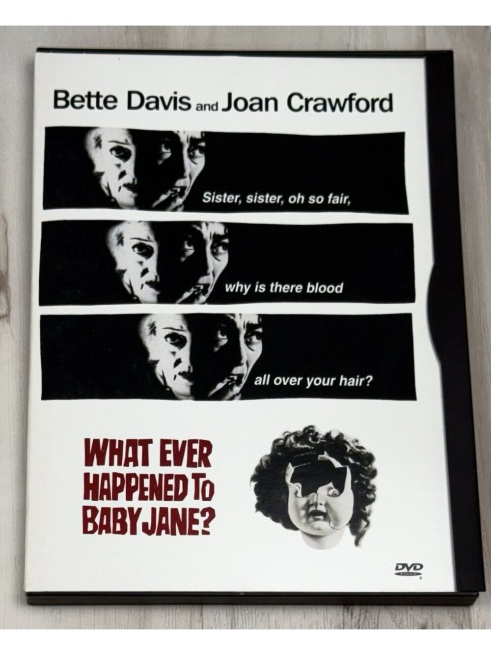 What Ever Happened to Baby Jane? DVD 1962 Bette Davis Joan Crawford Cult Classic